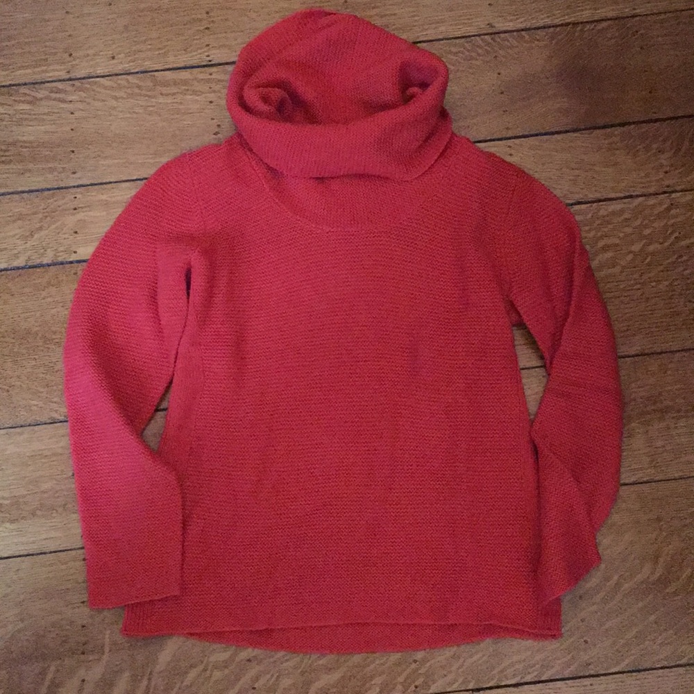 NWOT Beautiful red Banana Republic cowl sweater!